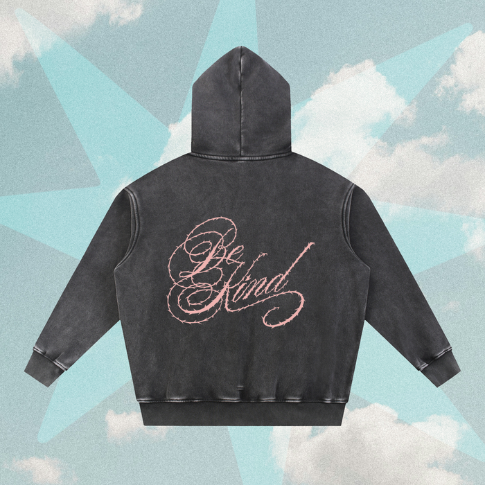 Saint Script Oversized Snow Wash Hoodie