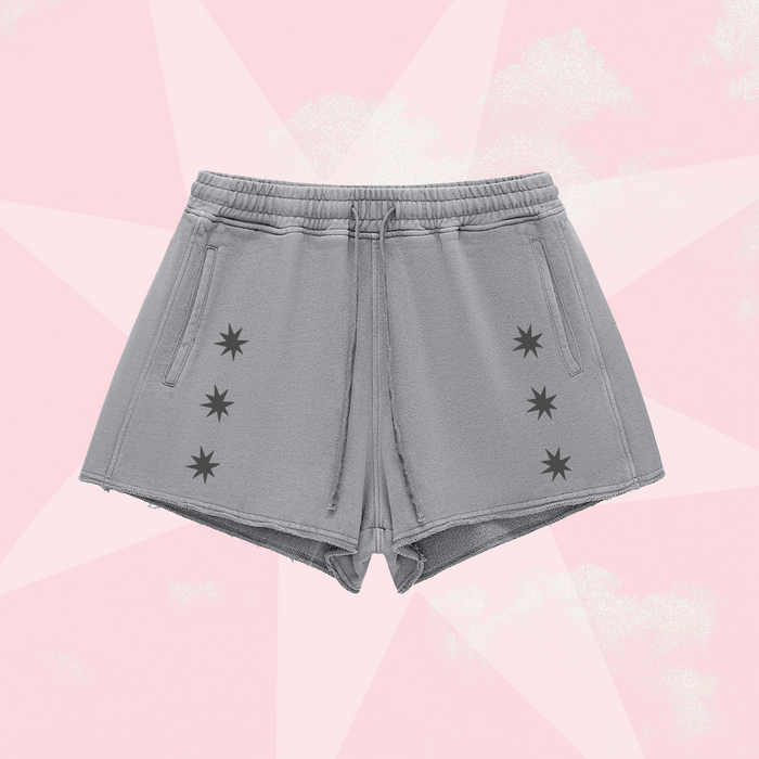Pretty Strange Star Shorts – Gray