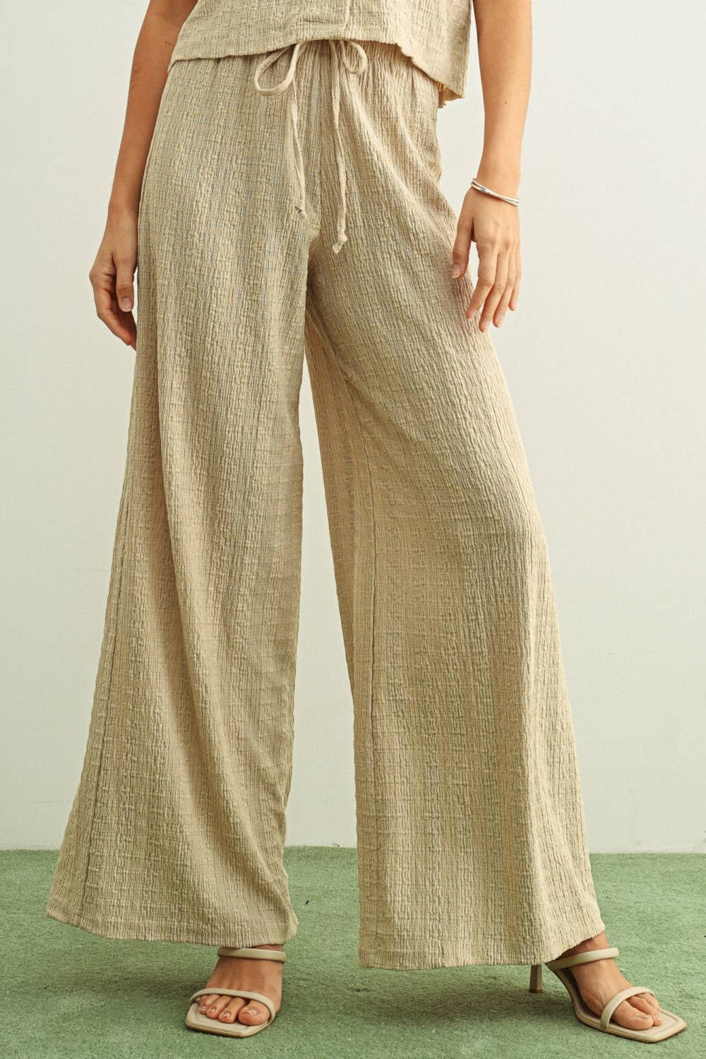 The Capri Crinkle Wide Leg Pant