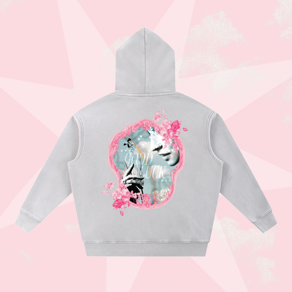Saint Graphic Oversized Snow Wash Hoodie