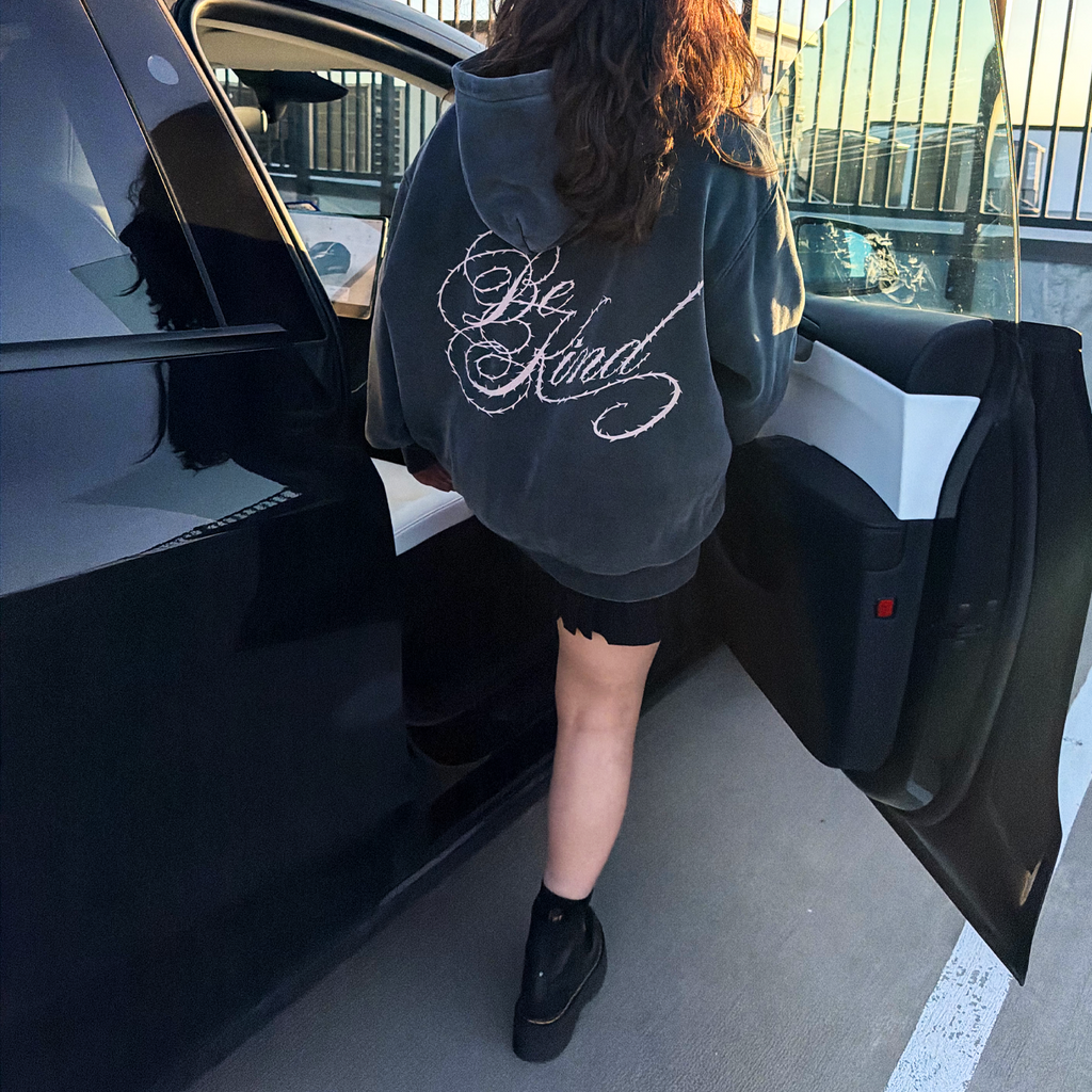 Saint Script Oversized Snow Wash Hoodie