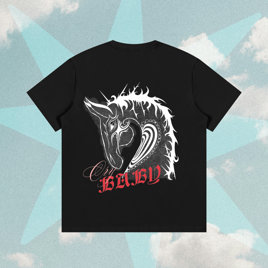 Saint August Graphic Cotton T-Shirt – Black
