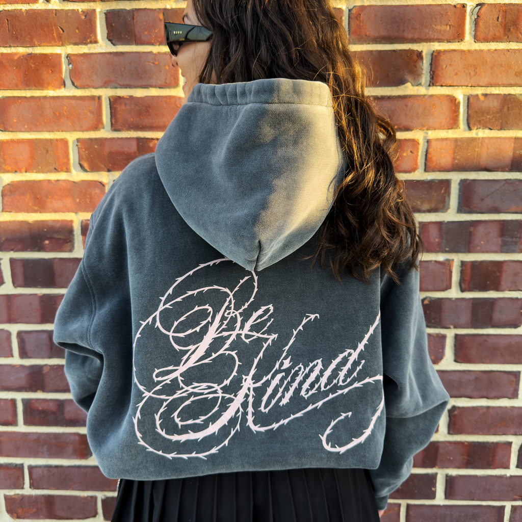 Saint Script Oversized Snow Wash Hoodie