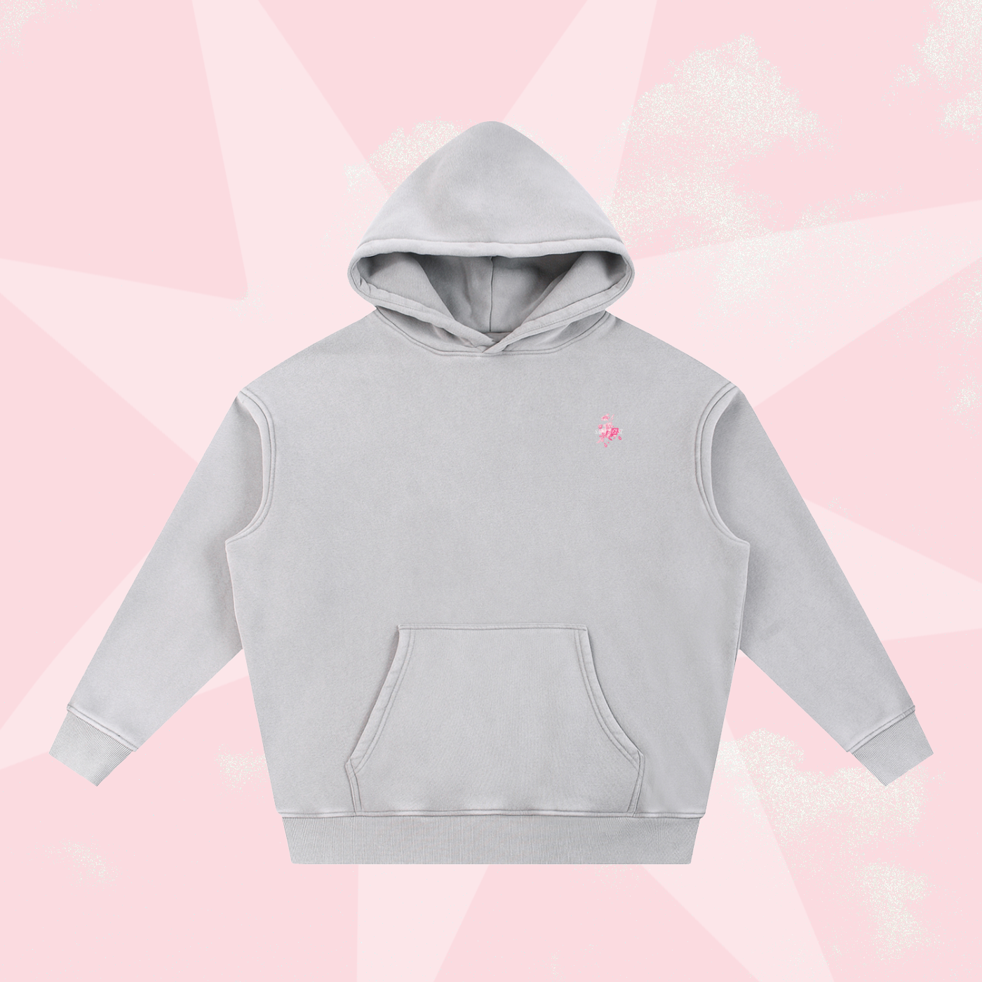 Saint Graphic Oversized Snow Wash Hoodie