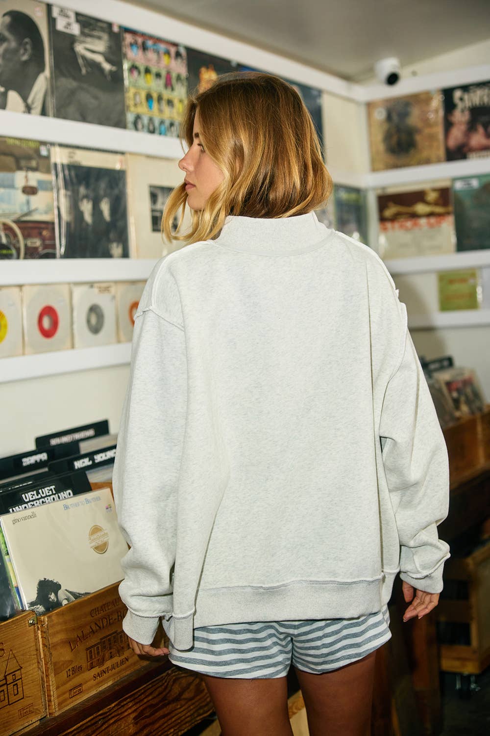 The Studio Reversible Mockneck Sweatshirt