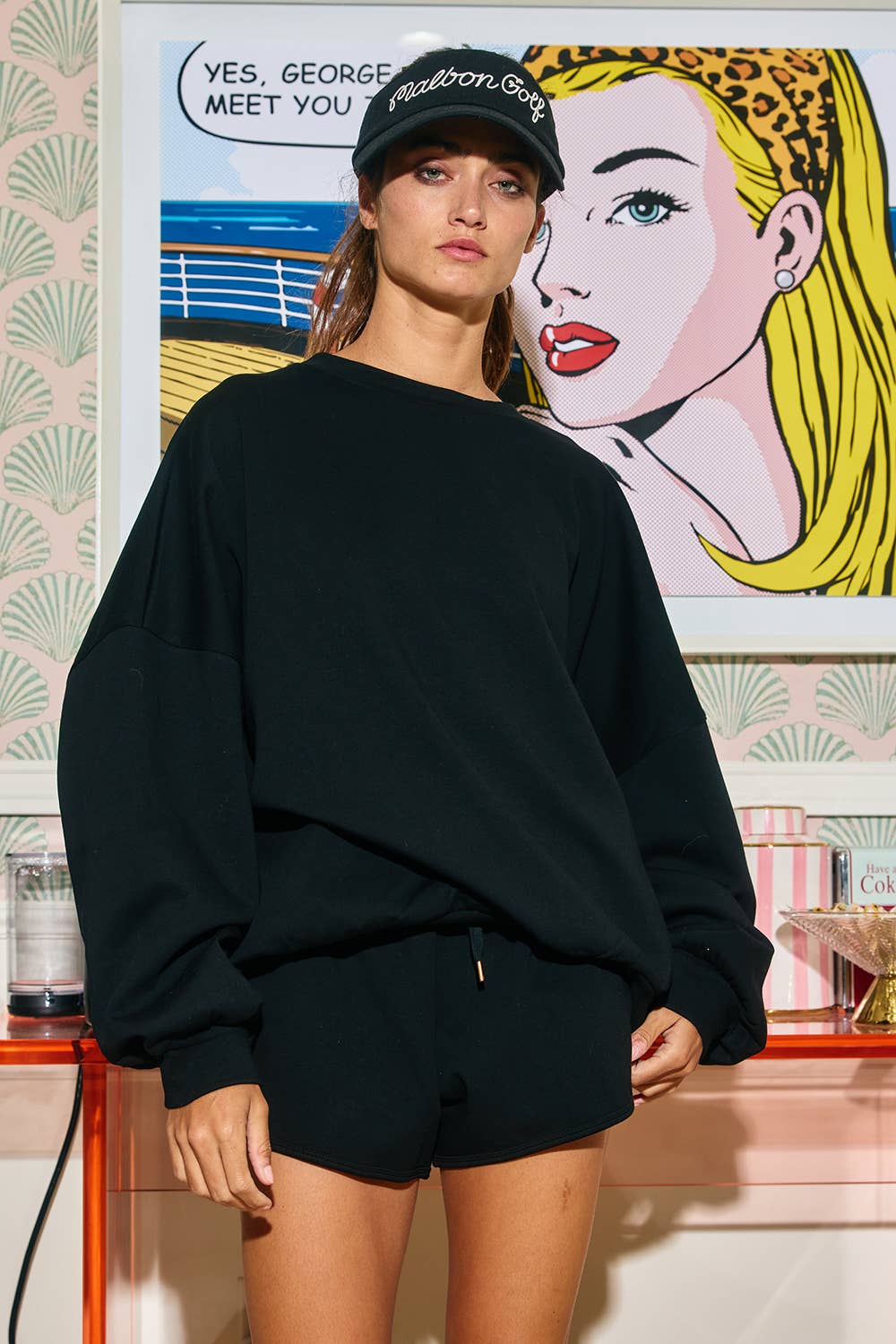The Noir Scuba Oversized Sweatshirt