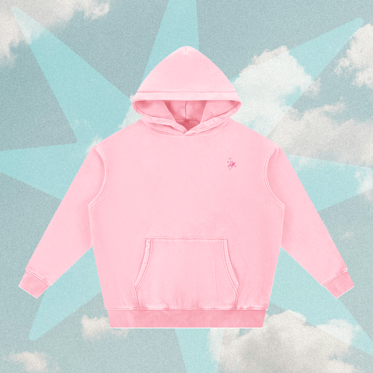 Saint Graphic Oversized Snow Wash Hoodie