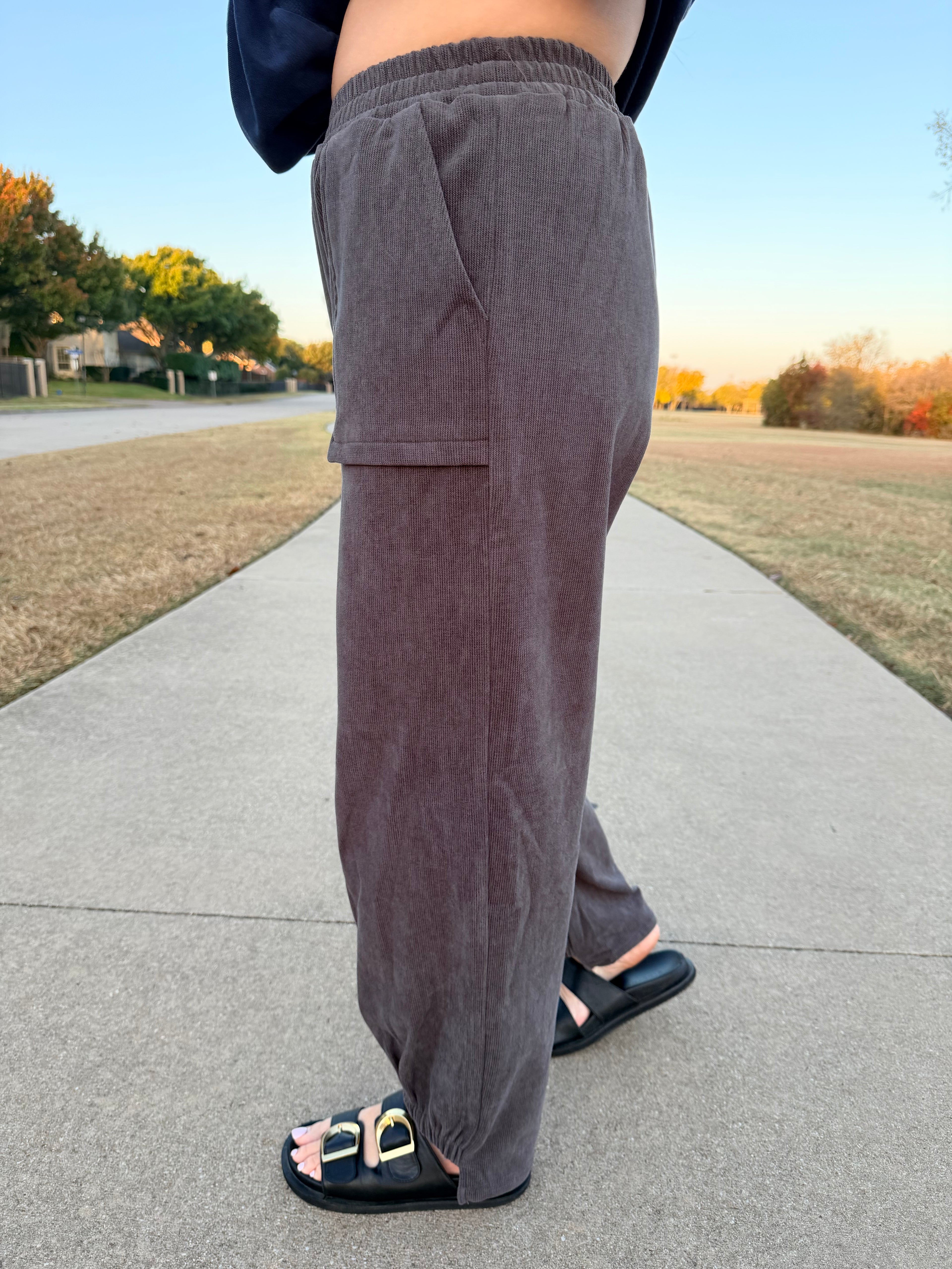 The Corduroy Joggers – Elle Grey Collection
