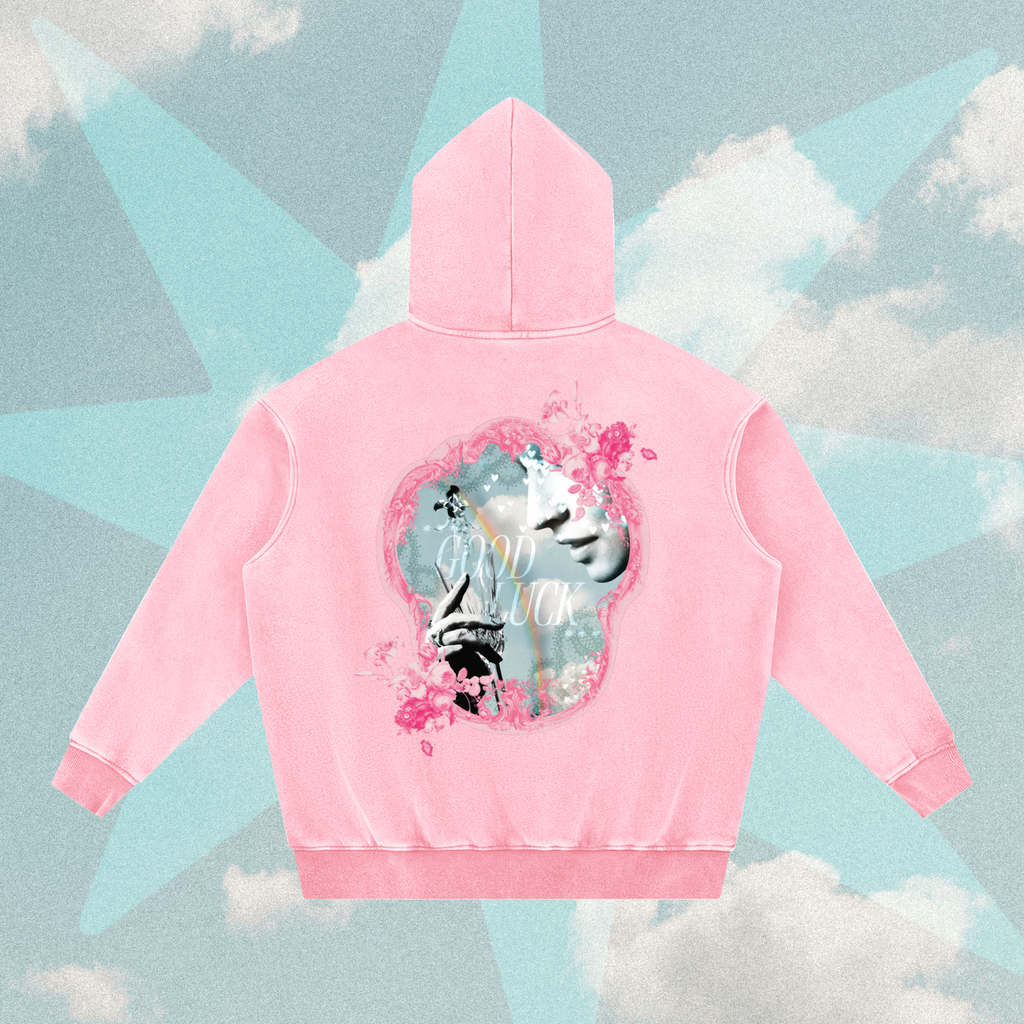 Saint Graphic Oversized Snow Wash Hoodie