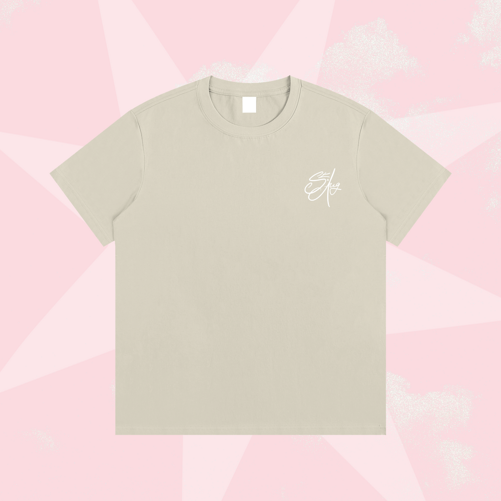 Saint Graphic Cotton T-Shirt – Cream