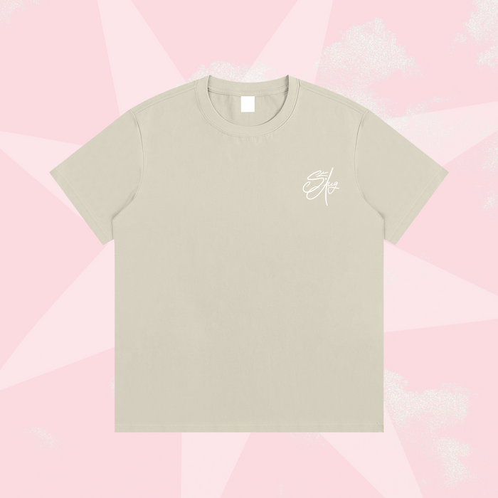 Saint Graphic Cotton T-Shirt – Cream — alternate view