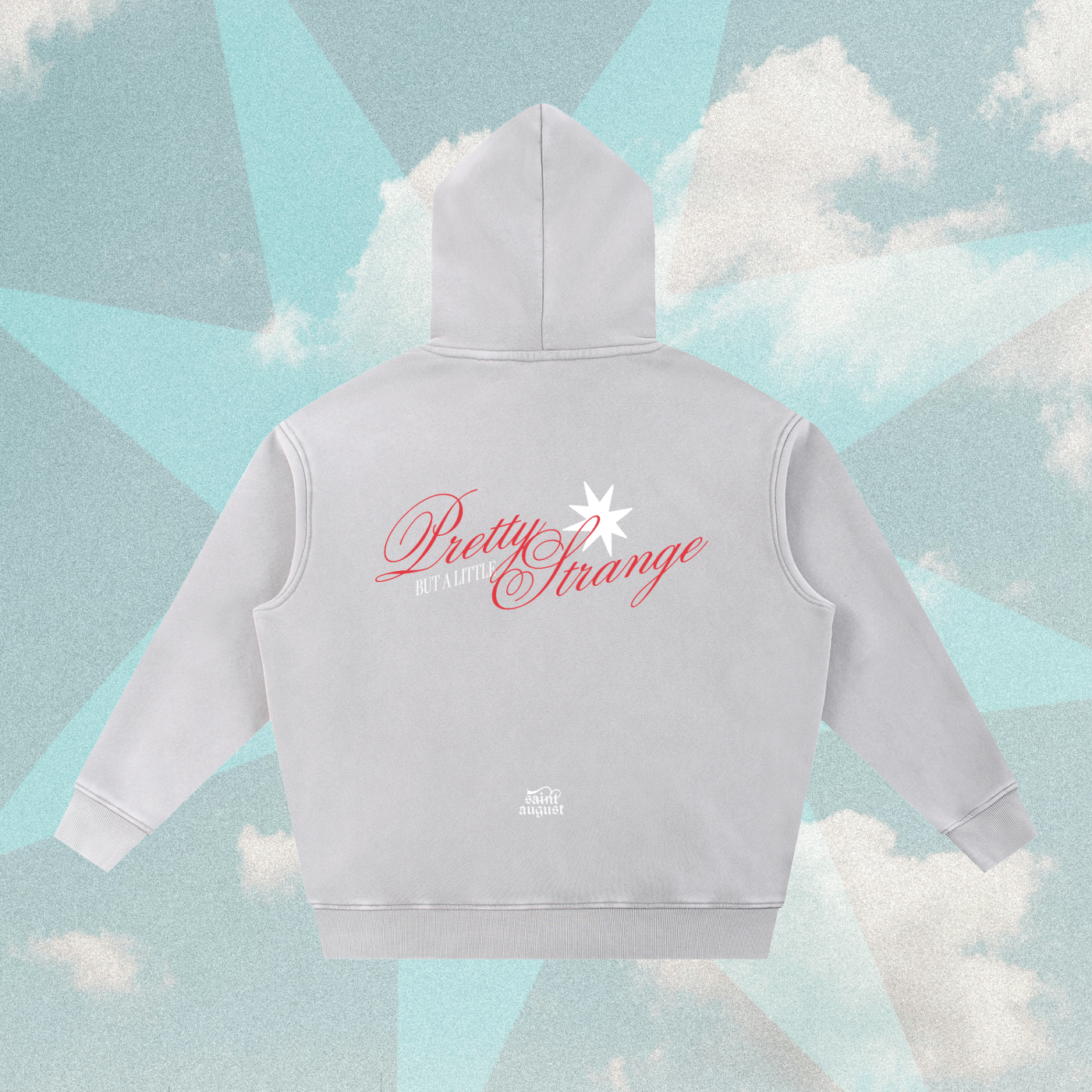 Pretty But A Little Strange Oversized Hoodie – Gray