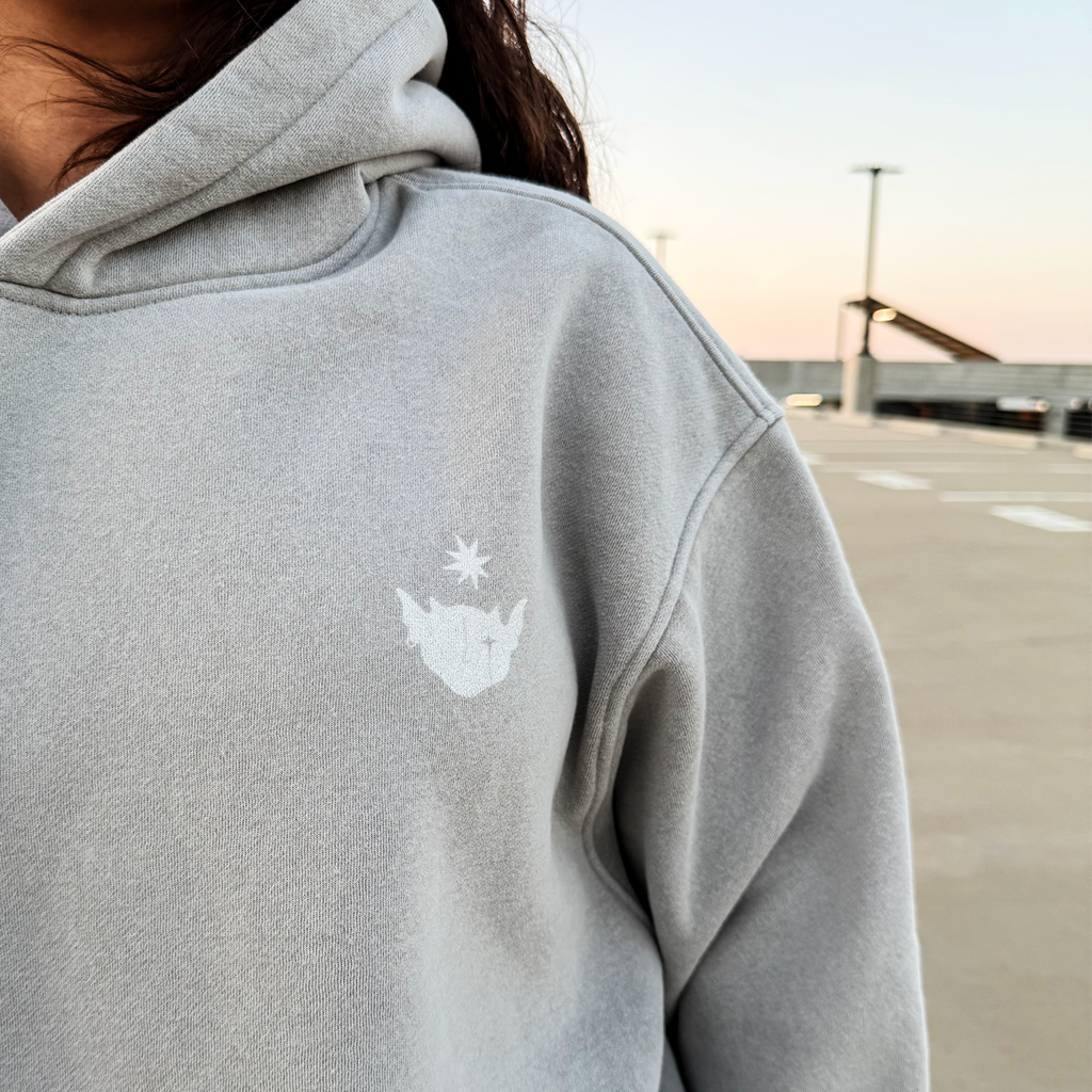 Pretty But A Little Strange Oversized Hoodie – Gray