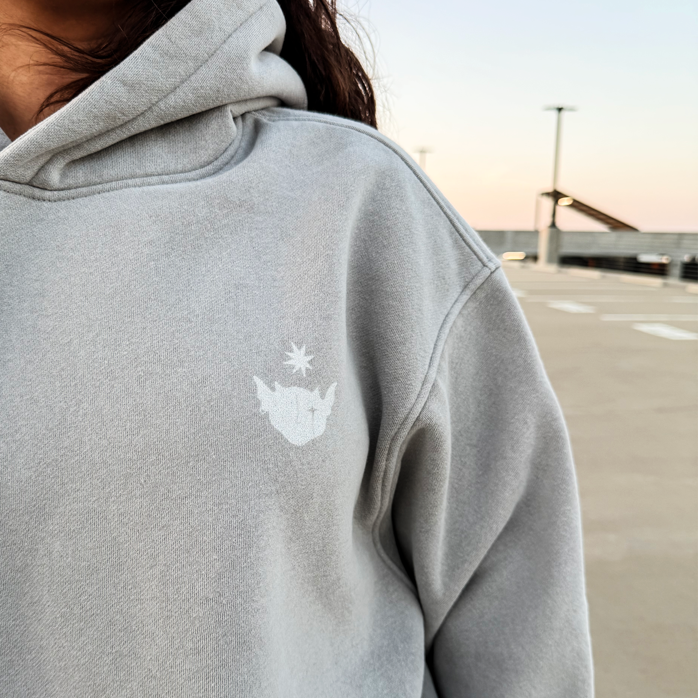 Pretty But A Little Strange Oversized Hoodie – Gray