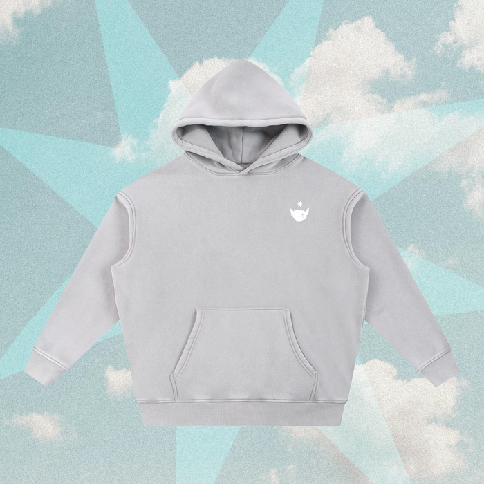 Pretty But A Little Strange Oversized Hoodie – Gray — alternate view