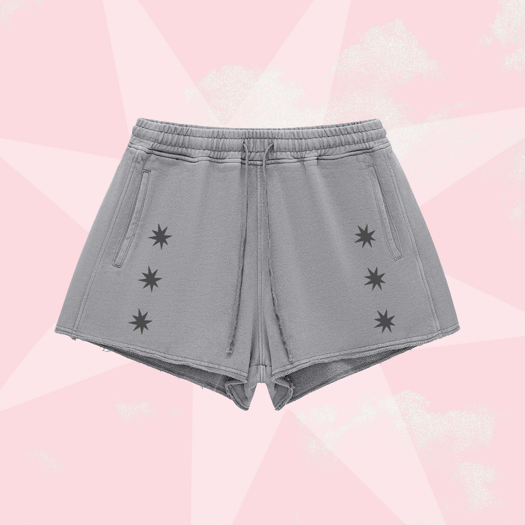 Pretty Strange Star Shorts – Gray