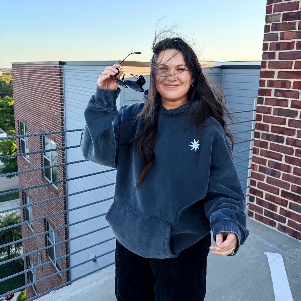 Saint Star Oversized Snow Wash Hoodie