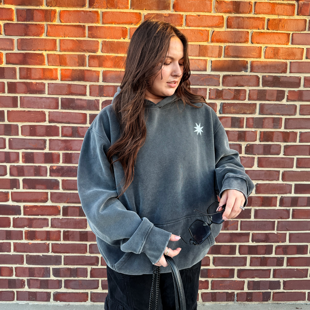Saint Star Oversized Snow Wash Hoodie
