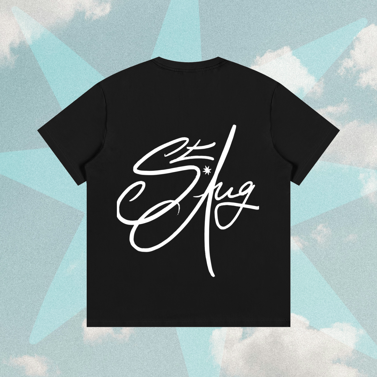 Saint Star Graphic Cotton T-Shirt – Black
