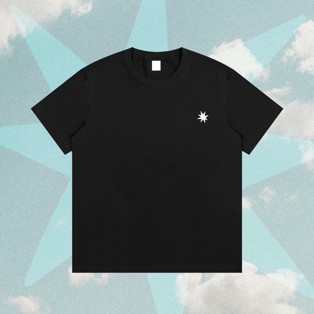 Saint Star Graphic Cotton T-Shirt – Black