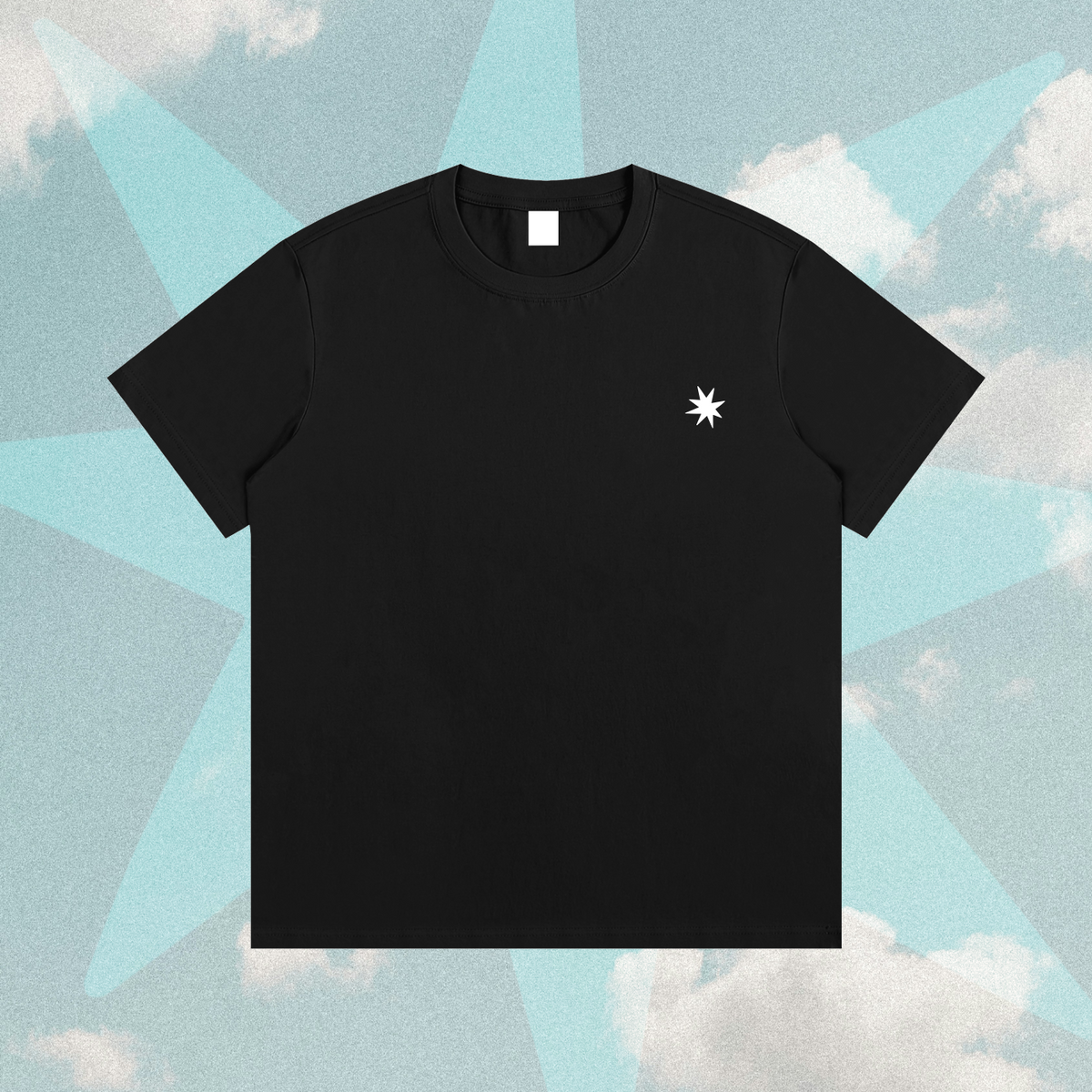 Saint Star Graphic Cotton T-Shirt – Black