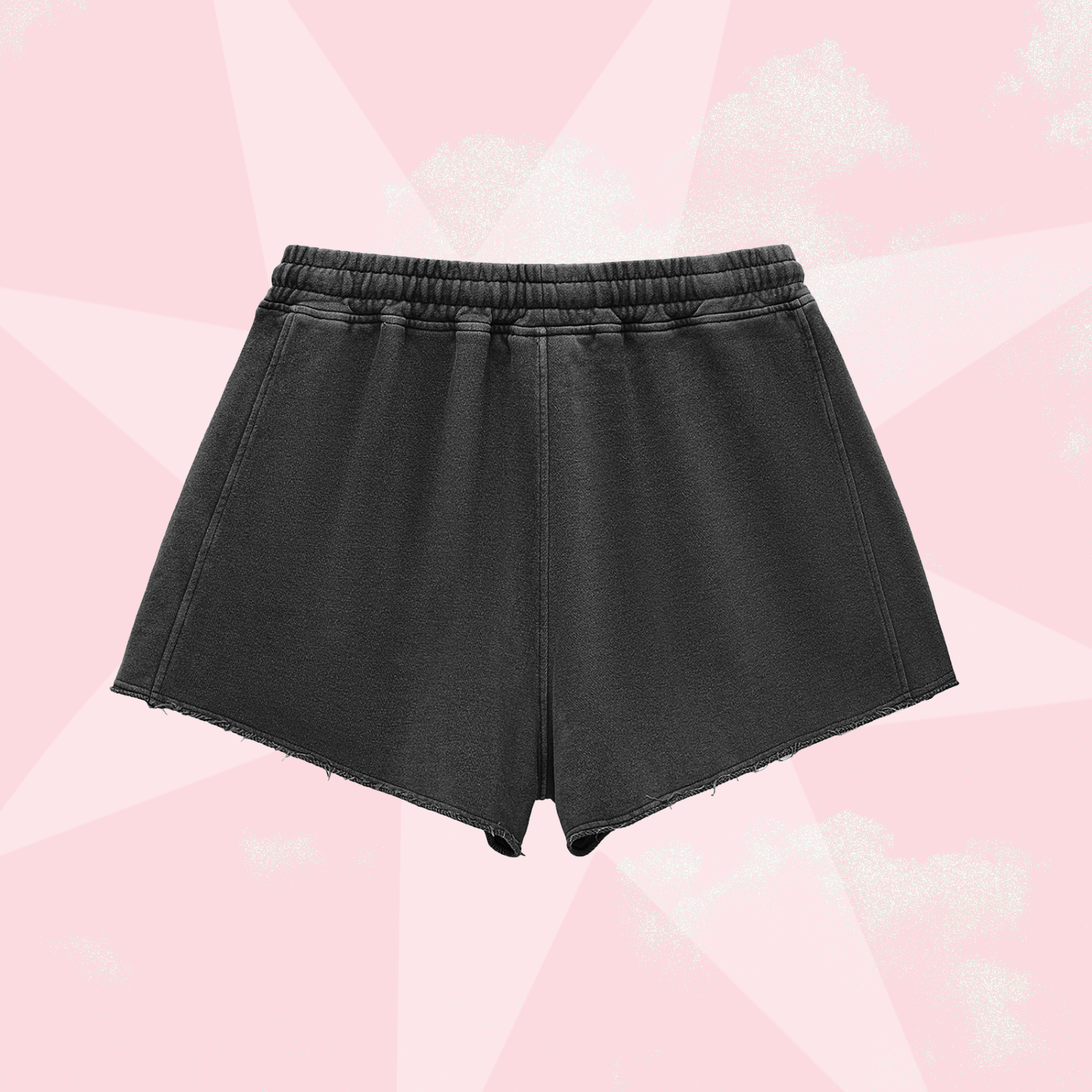 Strange Washed Cotton Shorts – Black