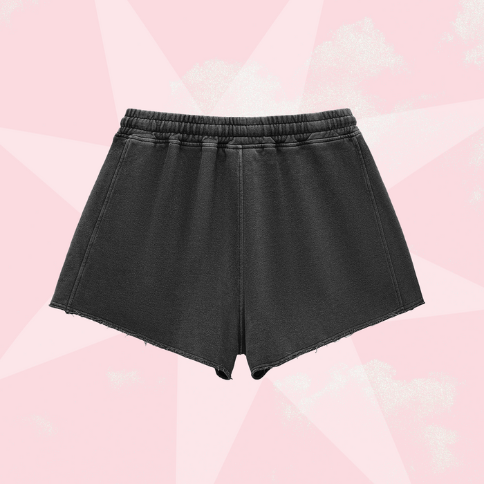 Strange Washed Cotton Shorts – Black — alternate view