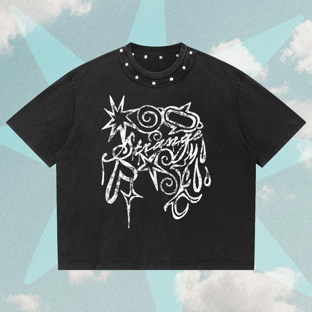 Pretty Strange Studded Graphic Tee